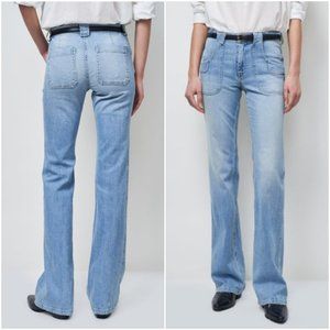 Nili Lotan Oakland Bootcut Jeans in Ocean Wash 26